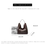 FOXER 2026 New Simple Women's Shoulder Bag Genuine Leather Large Capacity Handbag Ladies Underarm Bag Commuting Purse for Girls - Image 5